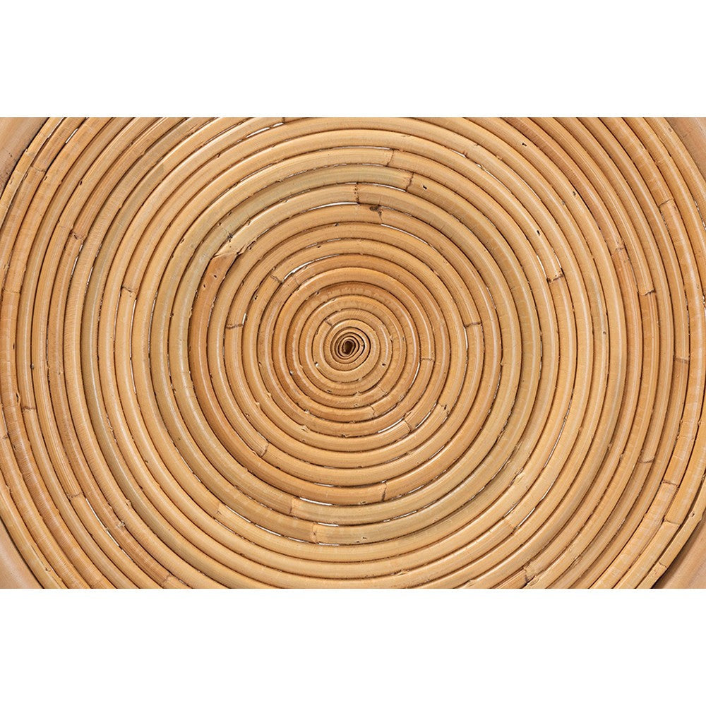 bali & pari Rinjani Modern Bohemian Natural Brown Rattan End Table WHI-Rinjani-Rattan-ET