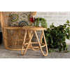 bali & pari Rinjani Modern Bohemian Natural Brown Rattan End Table WHI-Rinjani-Rattan-ET