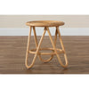 bali & pari Rinjani Modern Bohemian Natural Brown Rattan End Table WHI-Rinjani-Rattan-ET