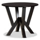 Baxton Studio Riona Sand Fabric Upholstered and Dark Brown Finished Wood 5-Piece Dining Set WHI-Riona-Sand-Dark-Brown-5PC-Dining-Set