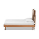 Baxton Studio Romy Modern and Contemporary Walnut Brown Finished Wood Twin Size Platform Bed WHI-Romy-Ash Walnut-Twin