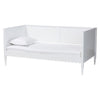 Baxton Studio Roni Modern White Wood Twin Daybed with Scalloped Edges WHI-Roni-White-Daybed-Twin