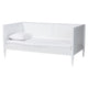 Baxton Studio Roni Modern White Wood Twin Daybed with Scalloped Edges WHI-Roni-White-Daybed-Twin