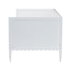 Baxton Studio Roni Modern White Wood Twin Daybed with Scalloped Edges WHI-Roni-White-Daybed-Twin