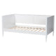 Baxton Studio Roni Modern White Wood Twin Daybed with Scalloped Edges WHI-Roni-White-Daybed-Twin