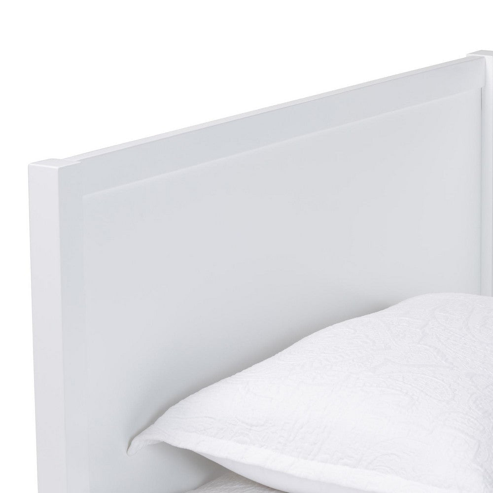Baxton Studio Roni Modern White Wood Twin Daybed with Scalloped Edges WHI-Roni-White-Daybed-Twin