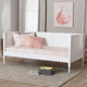 Baxton Studio Roni Modern White Wood Twin Daybed with Scalloped Edges WHI-Roni-White-Daybed-Twin