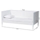 Baxton Studio Roni Modern White Wood Twin Daybed with Scalloped Edges WHI-Roni-White-Daybed-Twin