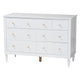 Baxton Studio Roni Modern White Wood 7-Drawer Dresser with Scalloped Edges WHI-Roni-White-Dresser