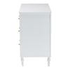 Baxton Studio Roni Modern White Wood 7-Drawer Dresser with Scalloped Edges WHI-Roni-White-Dresser