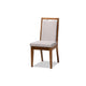 Baxton Studio Rosa Modern and Contemporary Grey Fabric Upholstered and Walnut Brown Finished Wood 7-Piece Dining Set