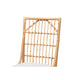 bali & pari Rose Modern Bohemian White Fabric Upholstered and Natural Brown Rattan Dining Chair WHI-Rose-Rattan-DC-No-Arm
