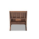 Baxton Studio Rovelyn Rustic Brown Faux Leather Upholstered Walnut Finished Wood Lounge Chair WHI-Rovelyn-Dark-Brown-Walnut-CC