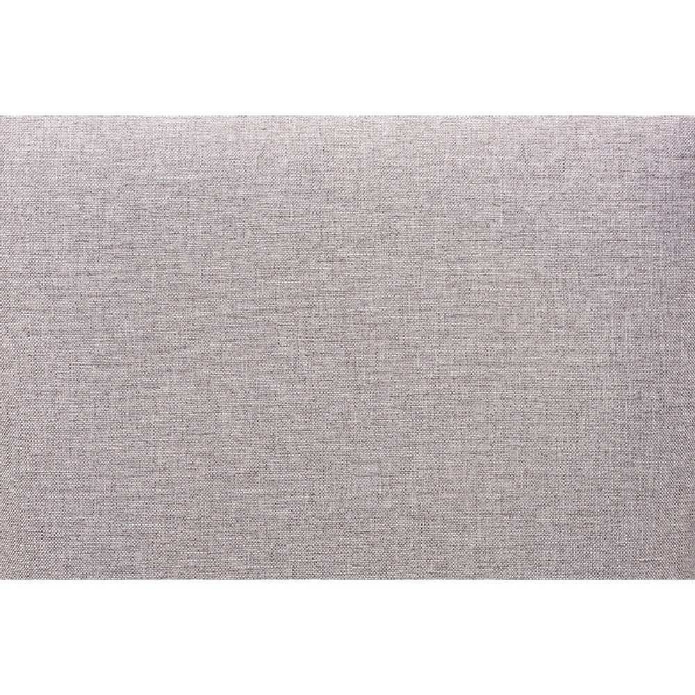 Baxton Studio Ruth Modern Transitional Grey Fabric Upholstered and Dark Brown Finished Wood 7-Piece Dining Set