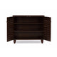 Baxton Studio Winda Modern and Contemporary 2-Door Dark Brown Wooden Entryway Shoes Storage Cabinet