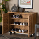 Baxton Studio Winda Modern and Contemporary Oak Brown Finished Wood 2-Door Shoe Cabinet