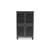 Baxton Studio Fernanda Modern and Contemporary Dark Gray 4-Door Wooden Entryway Shoe Storage Cabinet WHI-SC864574-A-Dark-Grey-Shoe-Cabinet