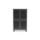 Baxton Studio Fernanda Modern and Contemporary Dark Gray 4-Door Wooden Entryway Shoe Storage Cabinet WHI-SC864574-A-Dark-Grey-Shoe-Cabinet