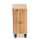Baxton Studio Gisela Modern and Contemporary Oak Brown Finished Wood 2-Door Shoe Storage Cabinet WHI-SC865512M-Wotan-Oak