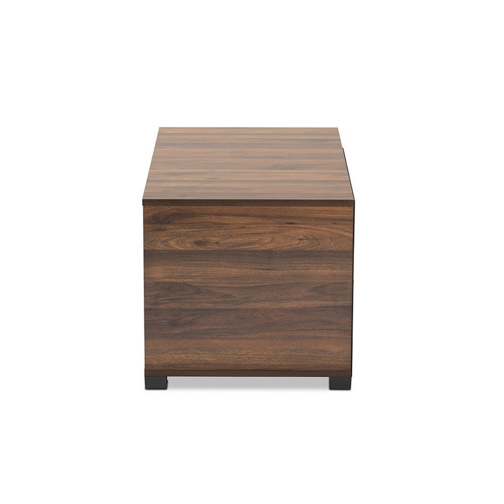 Baxton Studio Connor Modern and Contemporary Walnut Brown Finished 2-Door Cat Litter Box Cover House WHI-SECHC150110WI-Columbia-Cat-House