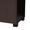 Baxton Studio Marine Modern and Contemporary Two-Tone Wenge and Black Finished 2-Door Wood Entryway Shoe Storage Cabinet