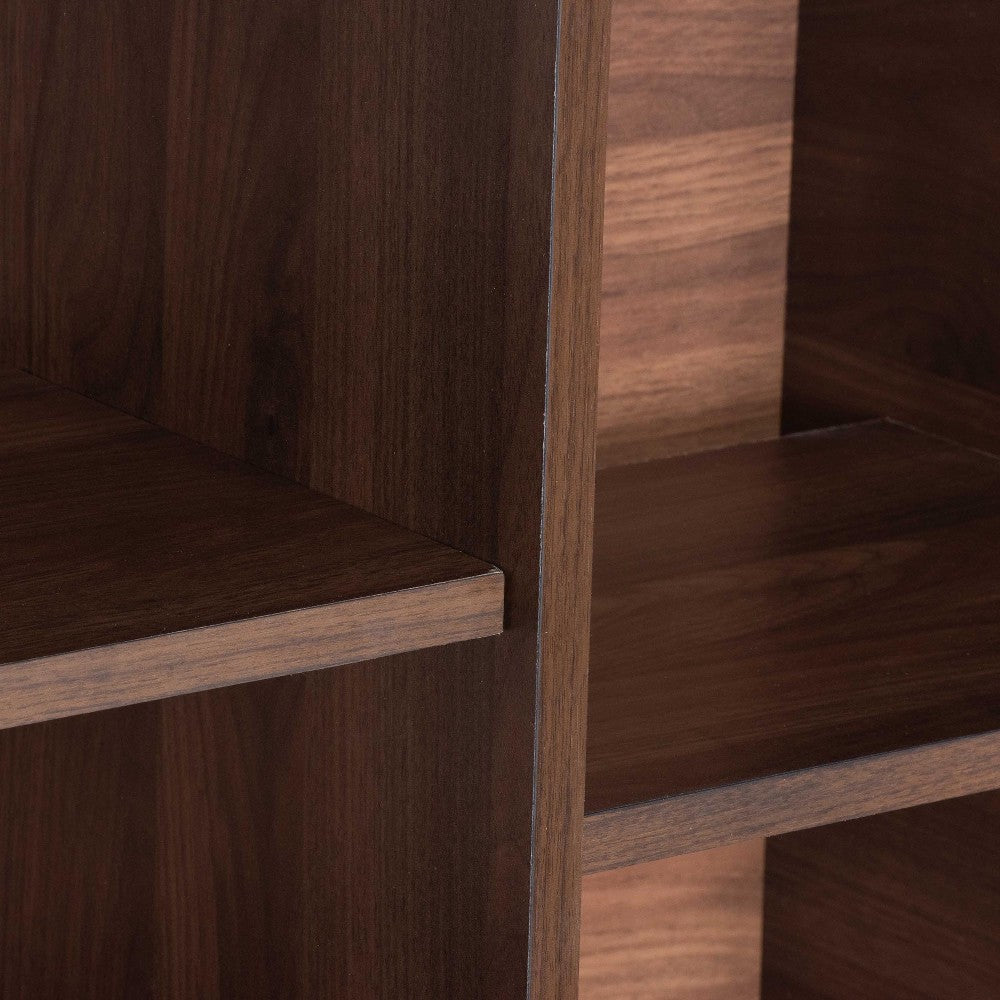 Baxton Studio Paricia Mid-Century Modern Walnut Brown Finished Wood Shoe Cabinet WHI-SESC70340WI-CLB-Shoe-Cabinet