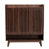 Baxton Studio Delaire Mid-Century Modern Walnut Brown Finished Wood Shoe Cabinet WHI-SESC70350WI-CLB-Shoe-Cabinet