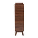 Baxton Studio Delaire Mid-Century Modern Walnut Brown Finished Wood Shoe Cabinet WHI-SESC70350WI-CLB-Shoe-Cabinet
