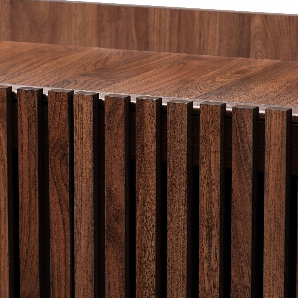 Baxton Studio Delaire Mid-Century Modern Walnut Brown Finished Wood Shoe Cabinet WHI-SESC70350WI-CLB-Shoe-Cabinet