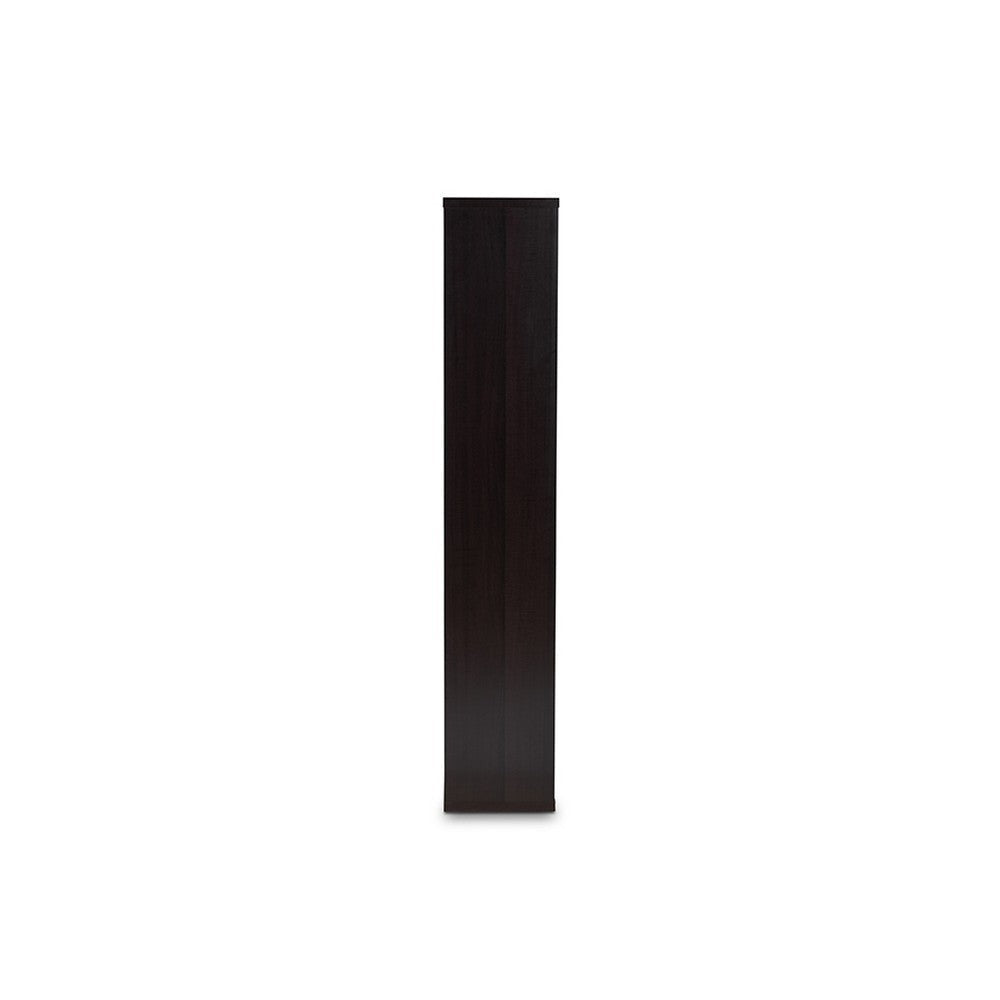 Baxton Studio Janne Modern and Contemporary Dark Brown Finished 8-Cube Multipurpose Storage Shelf WHI-SHF-BS-4X2-Wenge