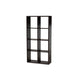 Baxton Studio Janne Modern and Contemporary Dark Brown Finished 8-Cube Multipurpose Storage Shelf WHI-SHF-BS-4X2-Wenge