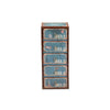 Baxton Studio Alba Vintage Rustic French Inspired Blue Finished Wood 5-Drawer Accent Storage Cabinet WHI-SJ14502-Blue-5DW-Cabinet