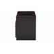 Baxton Studio Margaret Modern and Contemporary Dark Brown Wood 2-Door Shoe Cabinet with Faux Leather Seating Bench