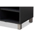 Baxton Studio Shirley Modern and Contemporary Dark Grey Finished 2-Door Wood Shoe Storage Cabinet with Open Shelves