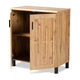 Baxton Studio Excel Modern and Contemporary Oak Brown Finished Wood 2-Door Storage Cabinet WHI-SR-890005-H-Wotan-Oak