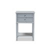 Baxton Studio Willow Modern Transitional Light Grey Finished 2-Drawer Wood End Table