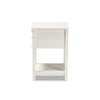 Baxton Studio Willow Modern Transitional White Finished 2-Drawer Wood End Table