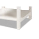 Baxton Studio Willow Modern Transitional White Finished 2-Drawer Wood End Table