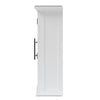 Baxton Studio Turner Modern and Contemporary White Finished Wood 2-Door Bathroom Wall Storage Cabinet WHI-SR1802098-White-Cabinet