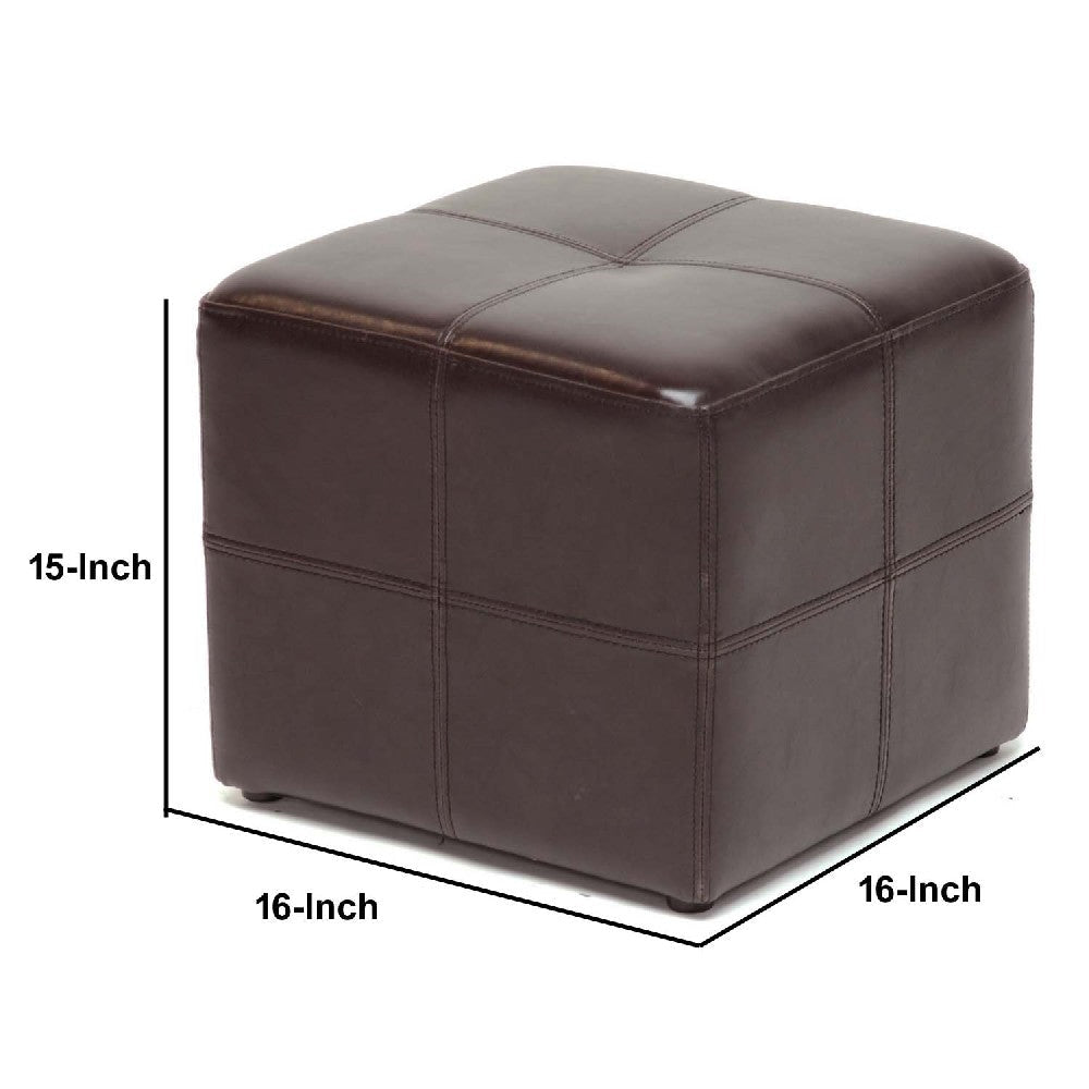 Baxton Studio Nox Dark Brown Ottoman WHI-ST-19-Dark-Brown