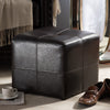 Baxton Studio Nox Dark Brown Ottoman