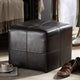 Baxton Studio Nox Dark Brown Ottoman