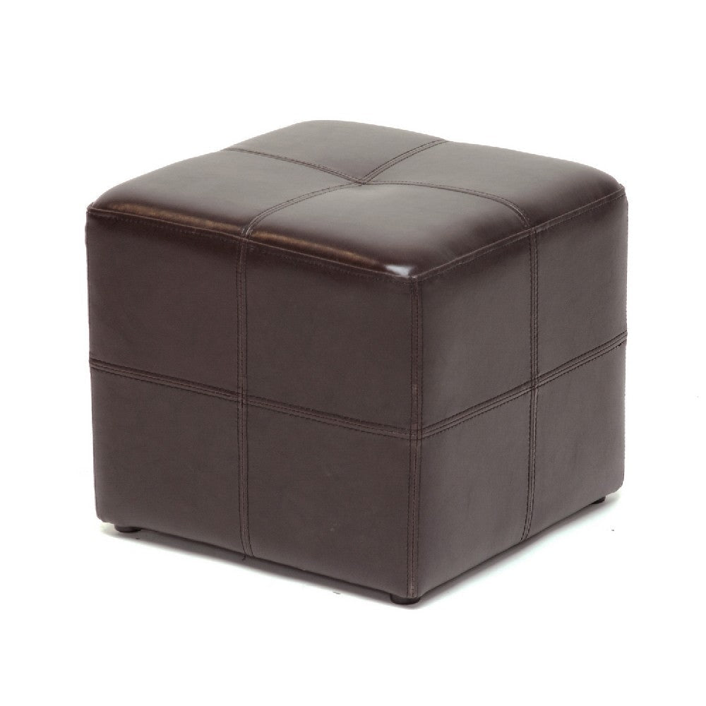 Baxton Studio Nox Dark Brown Ottoman WHI-ST-19-Dark-Brown
