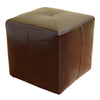 Baxton Studio Aric Bonded Leather Ottoman WHI-ST-20-brown-ottoman