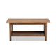 Baxton Studio Rylie Traditional Transitional Mission Style Walnut Brown Finished Rectangular Wood Coffee Table WHI-SW135-Walnut-M17-CT