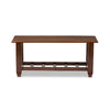 Baxton Studio Larissa Modern Classic Mission Style Cherry Finished Brown Wood Living Room Occasional Coffee Table WHI-SW5218-Cherry-TS2-CT