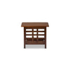 Baxton Studio Larissa Modern Classic Mission Style Cherry Finished Brown Wood Living Room Occasional End Table WHI-SW5218-Cherry-TS2-ET