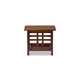 Baxton Studio Larissa Modern Classic Mission Style Cherry Finished Brown Wood Living Room Occasional End Table WHI-SW5218-Cherry-TS2-ET