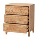 Baxton Studio Hosea Japandi Carved Honeycomb Natural 3-Drawer Chest WHI-SW8000-61CH3D-3DW-Natural-Chest
