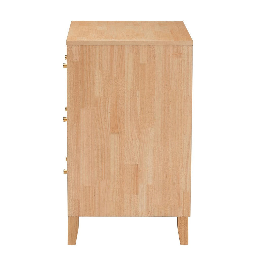 Baxton Studio Hosea Japandi Carved Honeycomb Natural 3-Drawer Chest WHI-SW8000-61CH3D-3DW-Natural-Chest